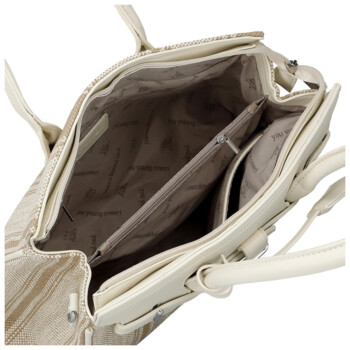 Dámska kabelka cez rameno tmavo béžová - Coveri Plasa