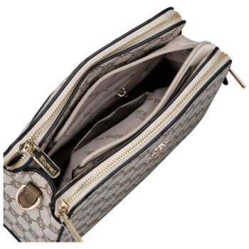 Dámska crossbody kabelka tmavo béžová - Coveri Alianna