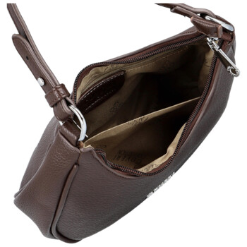 Malá kabelka v štýle gondola čokoládovo hnedá - Coveri Venetia New
