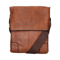 Pánska crossbody taška svetlo hnedá - Firenze Paolo
