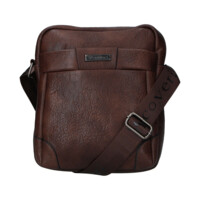 Pánska crossbody taška tmavo hnedá - Coveri Nathan
