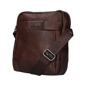 Pánska crossbody taška tmavo hnedá - Coveri Nathan