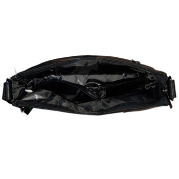 Dámska kožená crossbody kabelka čierna - Sendi Design Diana