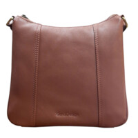 Dámska kožená crossbody kabelka koňaková - Sendi Design Diana