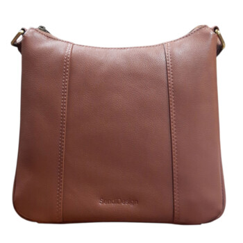 Dámska kožená crossbody kabelka koňaková - Sendi Design Diana