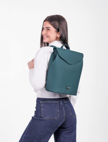 Dámsky moderný batoh tmavý tyrkysový - Vuch Linton Two