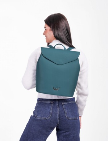 Dámsky moderný batoh tmavý tyrkysový - Vuch Linton Two