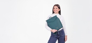 Dámsky moderný batoh tmavý tyrkysový - Vuch Linton Two