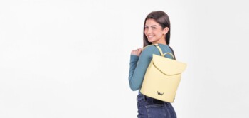 Dámský moderní batoh žlutý - Vuch Linton Two