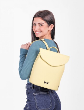 Dámský moderní batoh žlutý - Vuch Linton Two