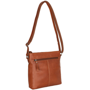 Dámska kožená crossbody kabelka koňaková - Mustang Benina