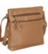 Dámska kožená crossbody kabelka svetlá taupe - Mustang Benina