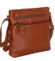 Dámska kožená crossbody kabelka koňaková - Mustang Benina