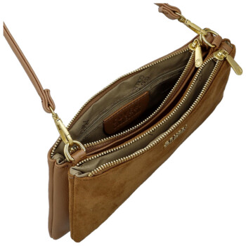Dámska crossbody kabelka hnedá - Coveri Alesia