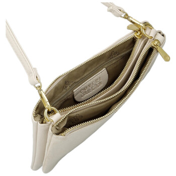 Dámska crossbody kabelka krémová - Coveri Alesia