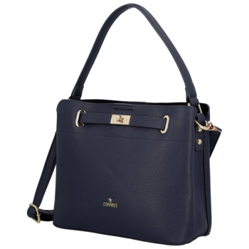 Dámska kabelka do ruky tmavo modrá - Coveri Asiri