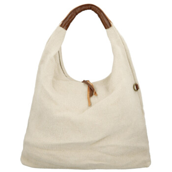 Dámska kabelka cez rameno krémová - Paolo bags Ewelin 