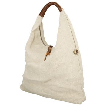 Dámska kabelka cez rameno krémová - Paolo bags Ewelin 