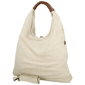 Dámska kabelka cez rameno krémová - Paolo bags Ewelin 