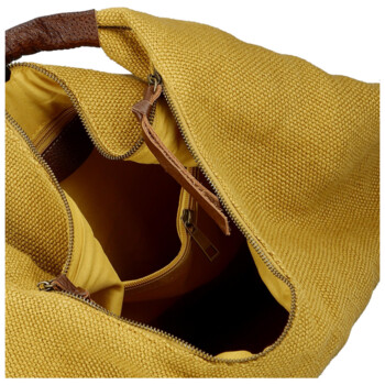 Dámska kabelka cez rameno žltá - Paolo bags Ewelin