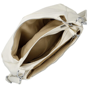 Dámska crossbody kabelka krémová - Paolo bags Erline