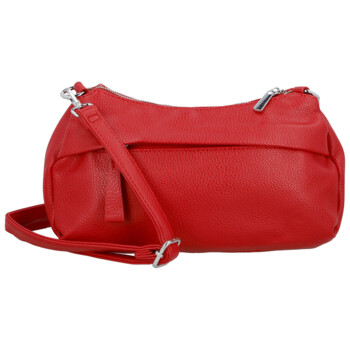 Štýlová dámska koženková crossbody kabelka Foppa, červená