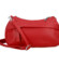 Štýlová dámska koženková crossbody kabelka Foppa, červená