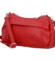 Štýlová dámska koženková crossbody kabelka Foppa, červená