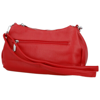 Štýlová dámska koženková crossbody kabelka Foppa, červená