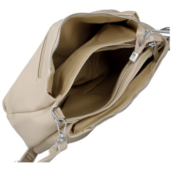 Dámska crossbody kabelka béžová - Paolo bags Erline