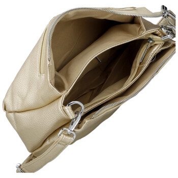 Dámska crossbody kabelka zlatá - Paolo bags Erline