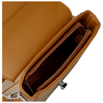 Dámska kabelka na rameno hnedá - Paolo bags Faraia