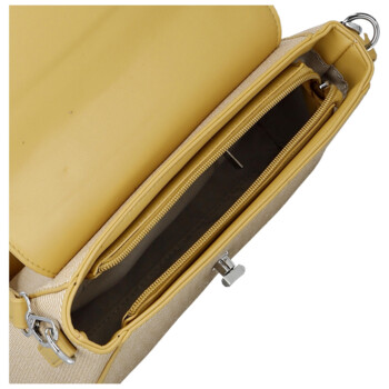 Dámska kabelka na rameno žltá - Paolo bags Faraia