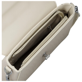 Dámska kabelka na rameno krémová - Paolo bags Faraia