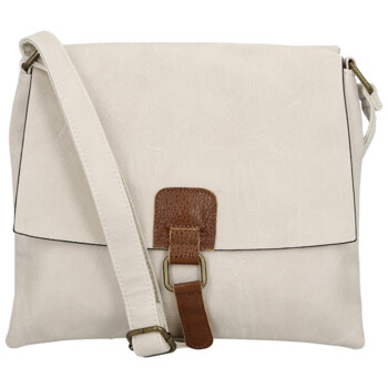 Dámska crossbody kabelka krémová - Paolo bags Rositta