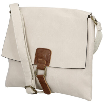 Dámska crossbody kabelka krémová - Paolo bags Rositta