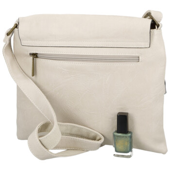 Dámska crossbody kabelka krémová - Paolo bags Rositta