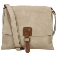 Dámska crossbody kabelka béžová - Paolo bags Rositta