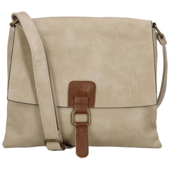 Dámska crossbody kabelka béžová - Paolo bags Rositta