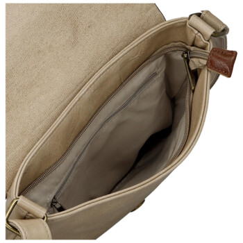 Dámska crossbody kabelka béžová - Paolo bags Rositta