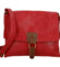 Trendy dámska koženková crossbody kabelka Ada, červená