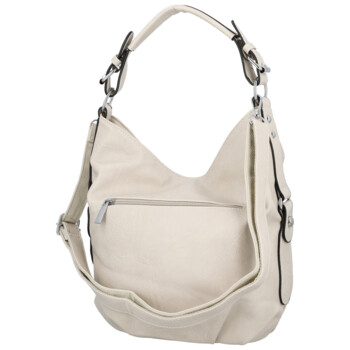 Dámska kabelka na rameno krémová - Paolo bags Orena