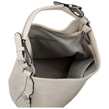 Dámska kabelka na rameno krémová - Paolo bags Orena