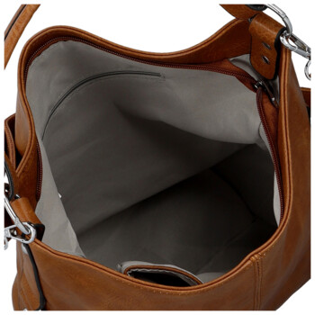 Dámska kabelka na rameno hnedá - Paolo bags Orena