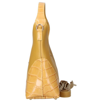 Dámska kožená kabelka žltá - Delami Vera Pelle Aria