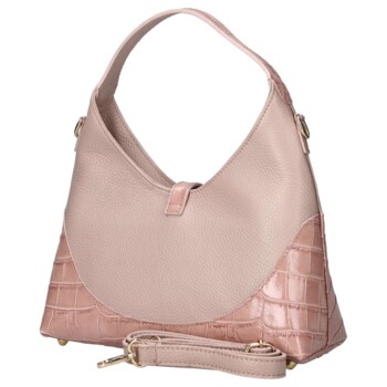 Dámska kožená kabelka ružová - Delami Vera Pelle Aria