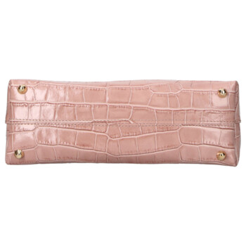 Dámska kožená kabelka ružová - Delami Vera Pelle Aria