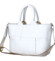 Dámska koženková kabelka do ruky biela - Laura Biaggi Elora