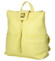 Dámsky koženkový batoh žltý - Laura Biaggi Nova