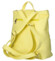 Dámsky koženkový batoh žltý - Laura Biaggi Nova
